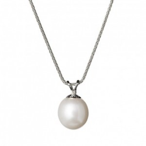 JERSEY PEARL WHITE GOLD PEARL NECKLACE