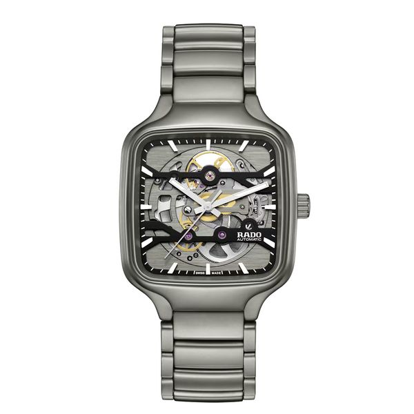 Rado True Square Open Heart 38mm Ceramic Automatic Watch

