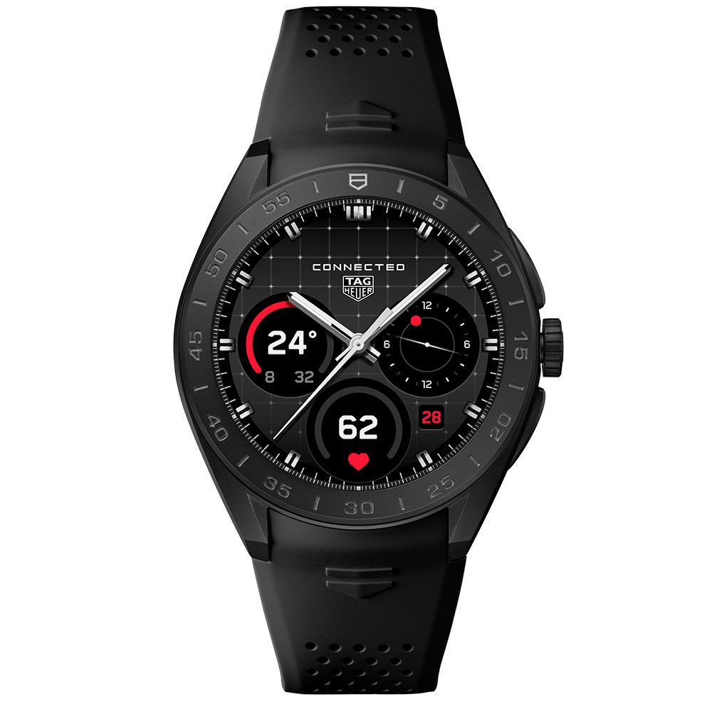 TAG Heuer Connected Calibre E5 45mm Titanium Black Rubber Strap Watch