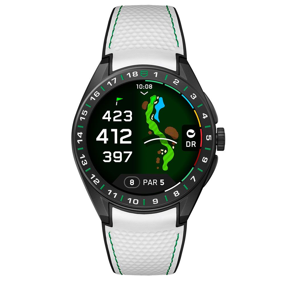 TAG Heuer Connected Calibre E5 Golf 45mm Titanium White Strap Watch