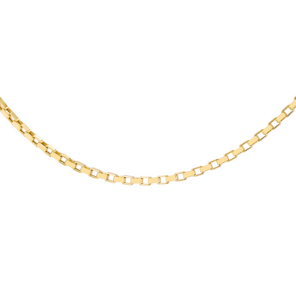 9ct Gold Square Paperlink Chain Necklace
